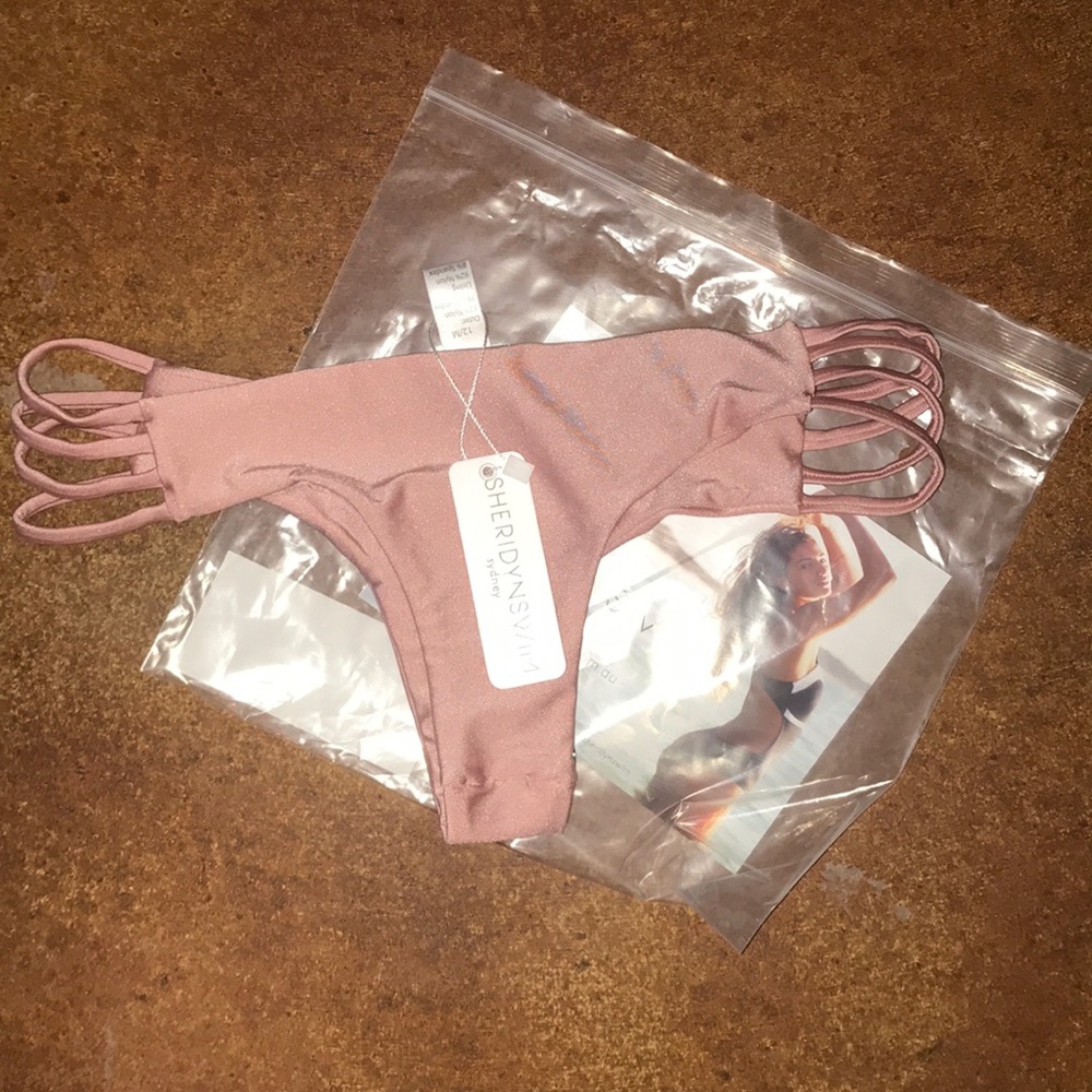 Rose pink bikini bottoms